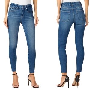 Good American Good Legs Skinny Jeans Ankle Raw Edge Soft Stretch 27 4